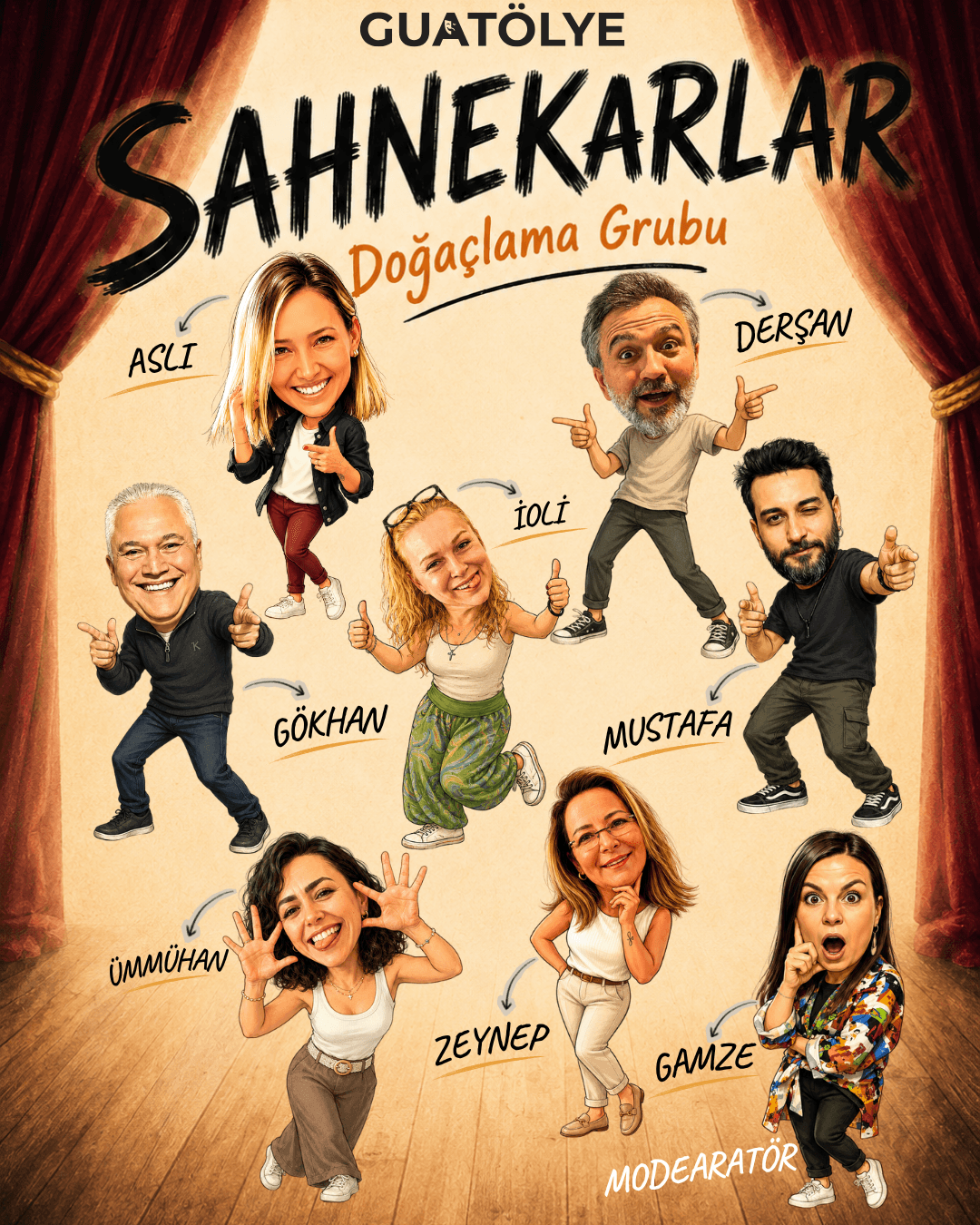 Sahnekarlar Doğaçlama Gösterisi